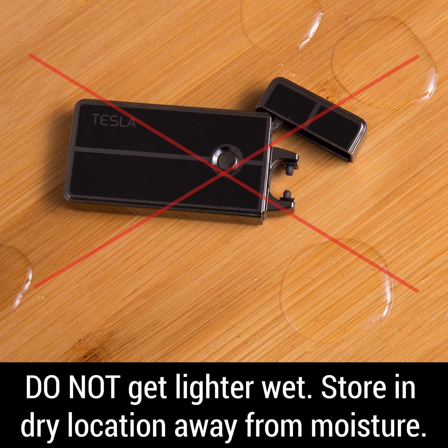 Encendedor Eléctrico Recargable Tesla Coil Lighters Oro