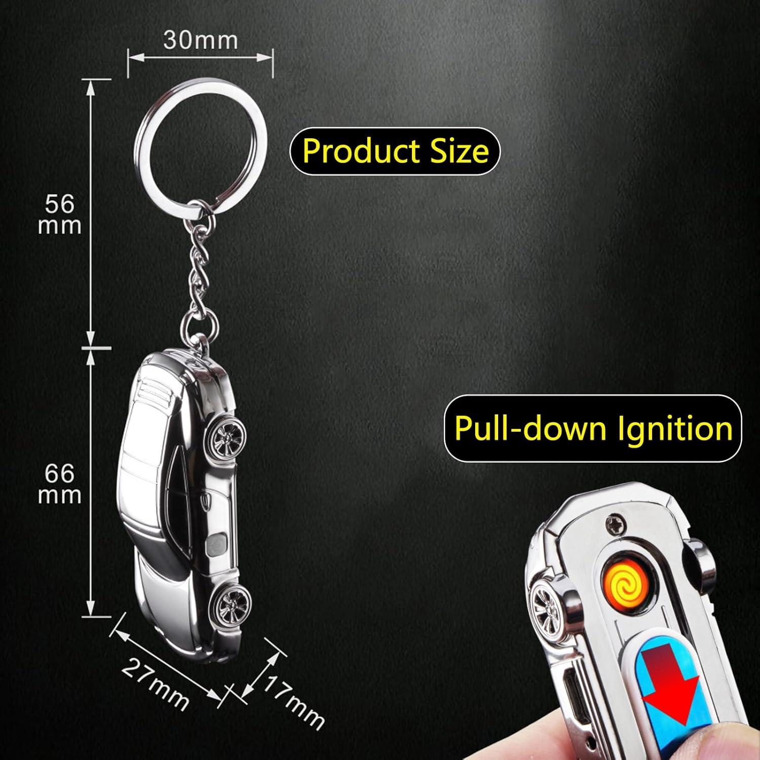 Encendedor Eléctrico USB Recargable XQBBIDM Oro a Prueba de Viento