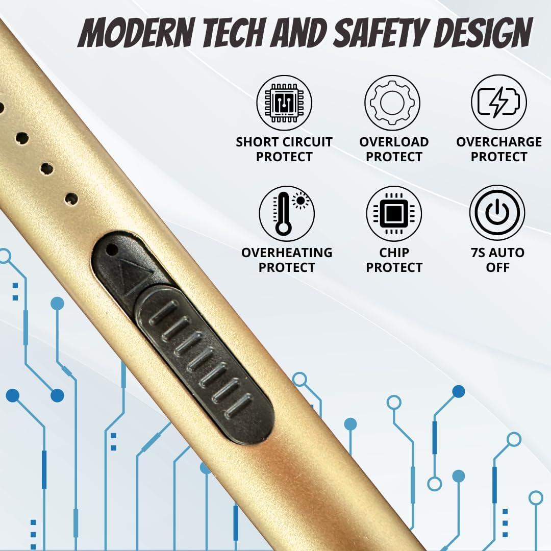 Encendedor Eléctrico FERMALIFE Recargable USB a Prueba de Viento
