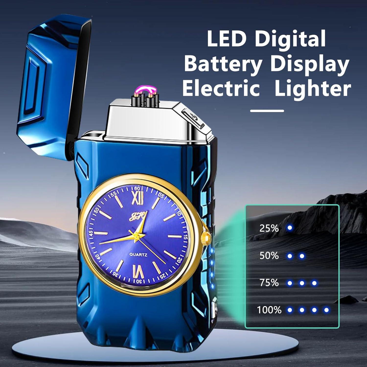 Encendedor Multifuncional TIKIUKI Azul Recargable USB Plasma