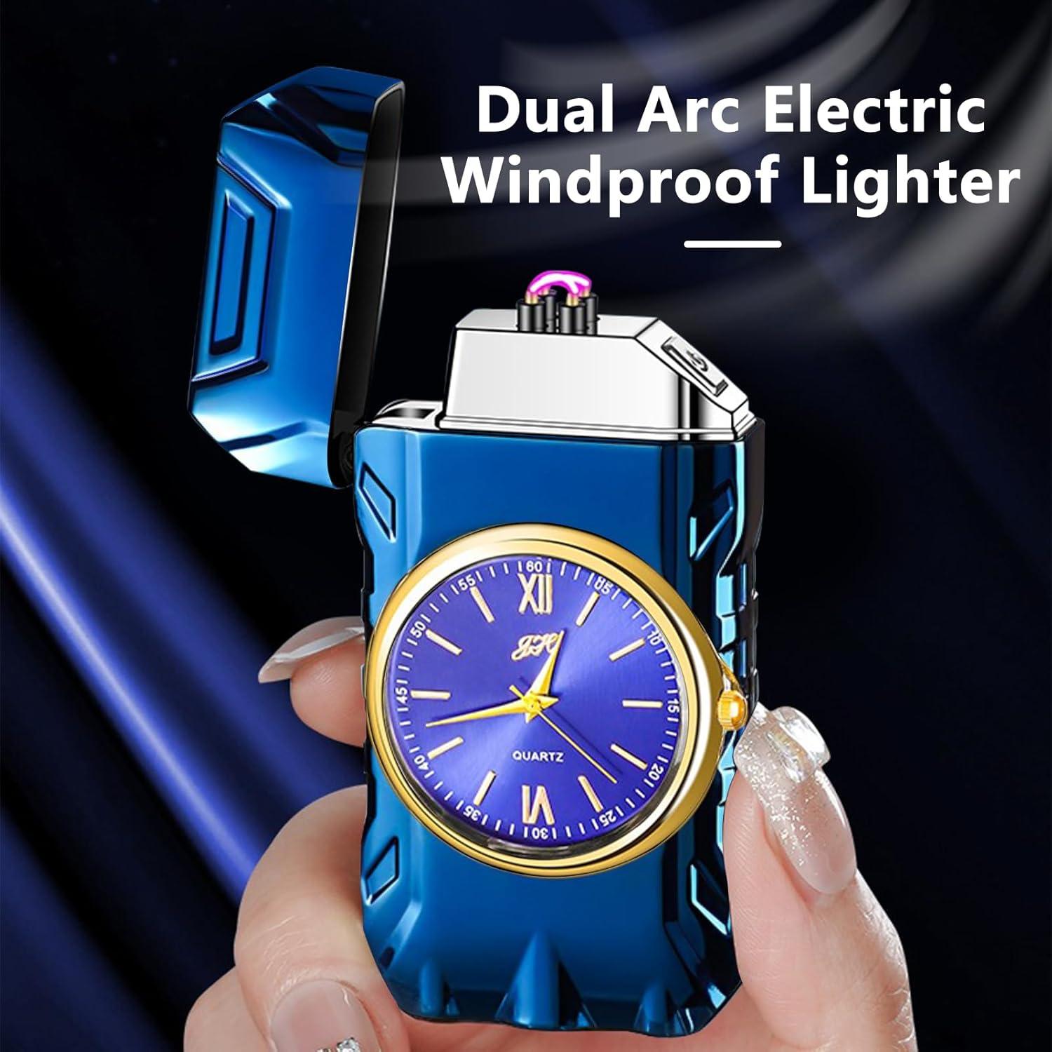 Encendedor Multifuncional TIKIUKI Azul Recargable USB Plasma