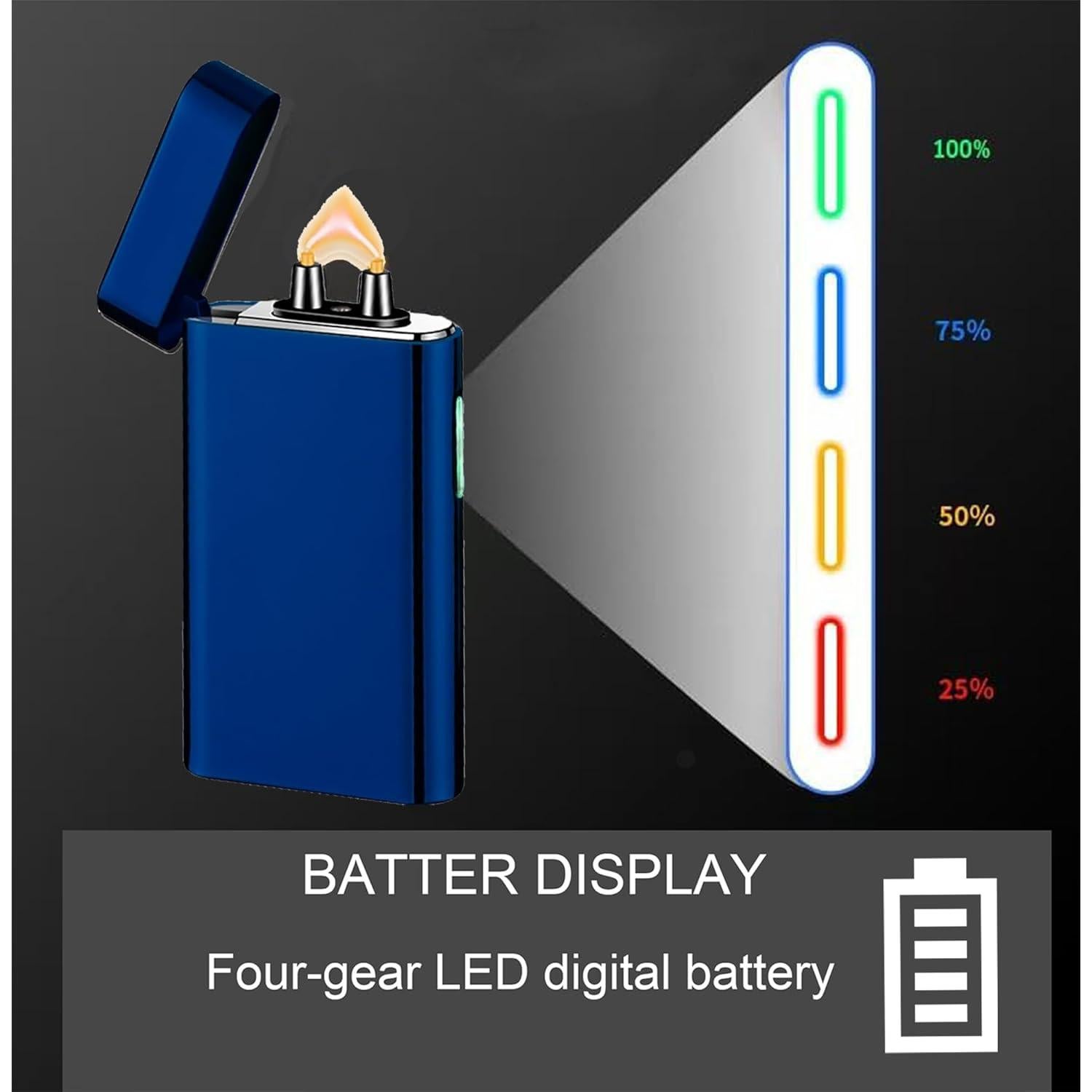 Encendedor Eléctrico Recargable Yaninkle con Llama Grande y USB