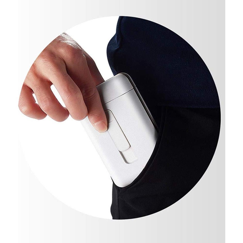 Estuche para Cigarrillos con Encendedor Eléctrico USB 2 en 1 Negro