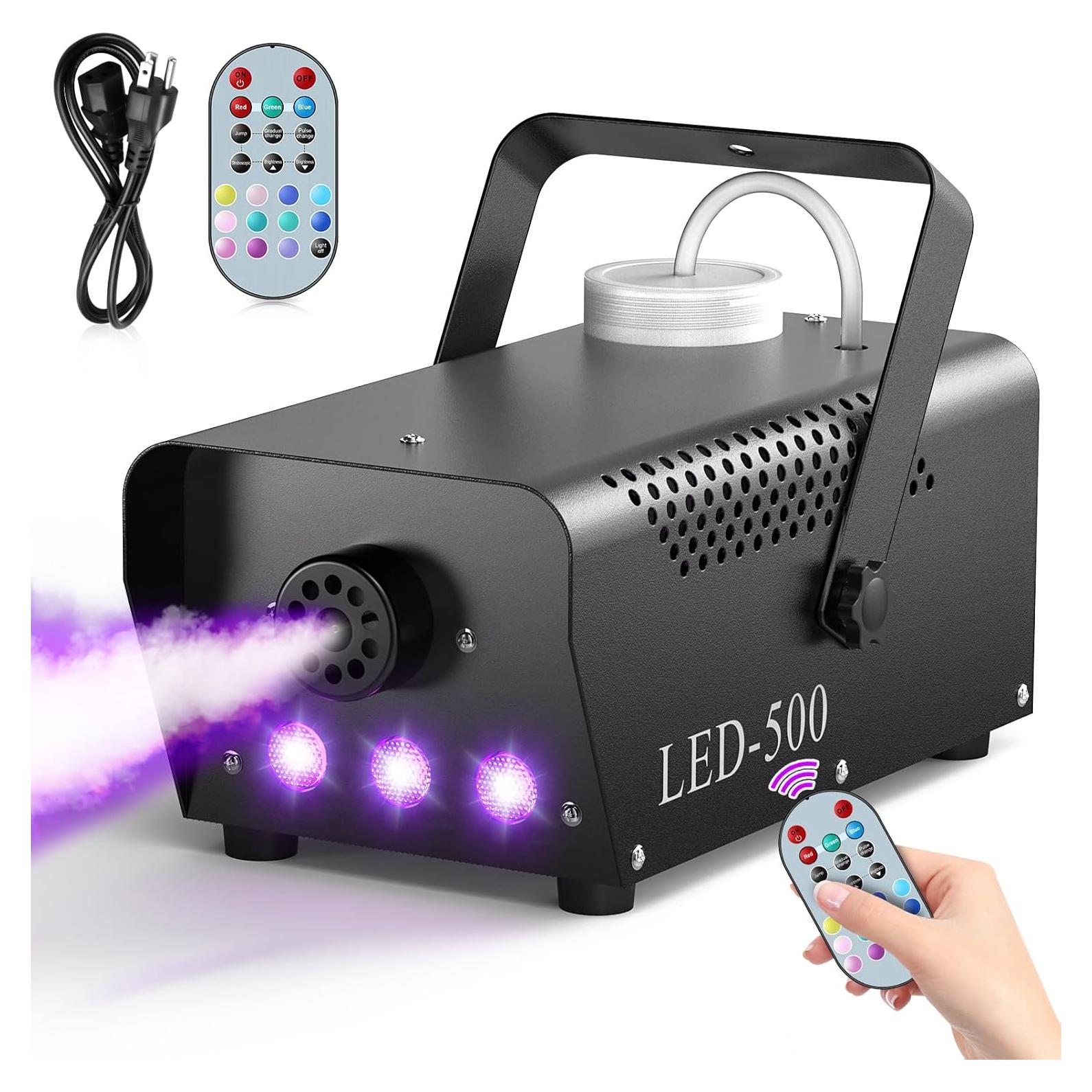 Máquina de Niebla 500W Oloaxolx con 14 Efectos LED y Control Remoto