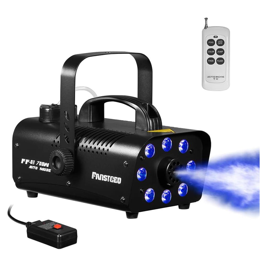 Máquina de Niebla FANSTGEQ FF-03 con 8 Luces LED 700W