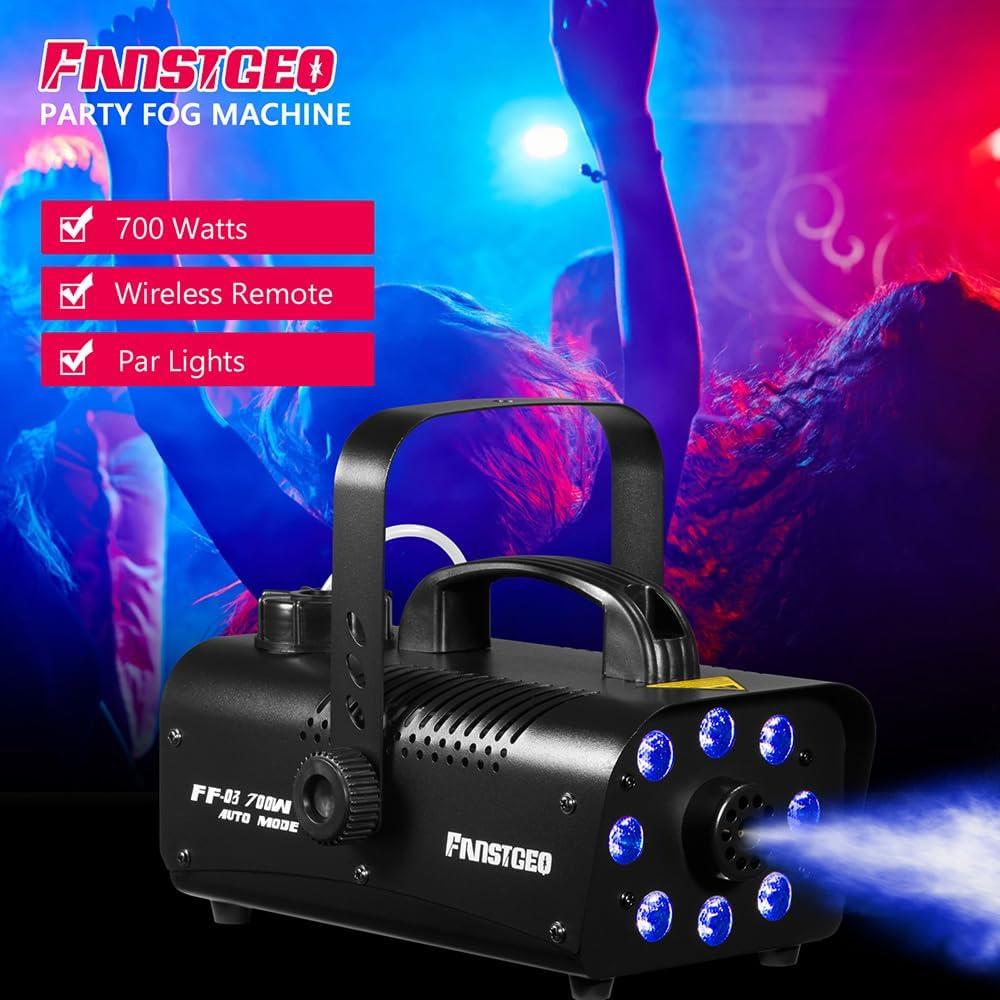 Máquina de Niebla FANSTGEQ FF-03 con 8 Luces LED 700W