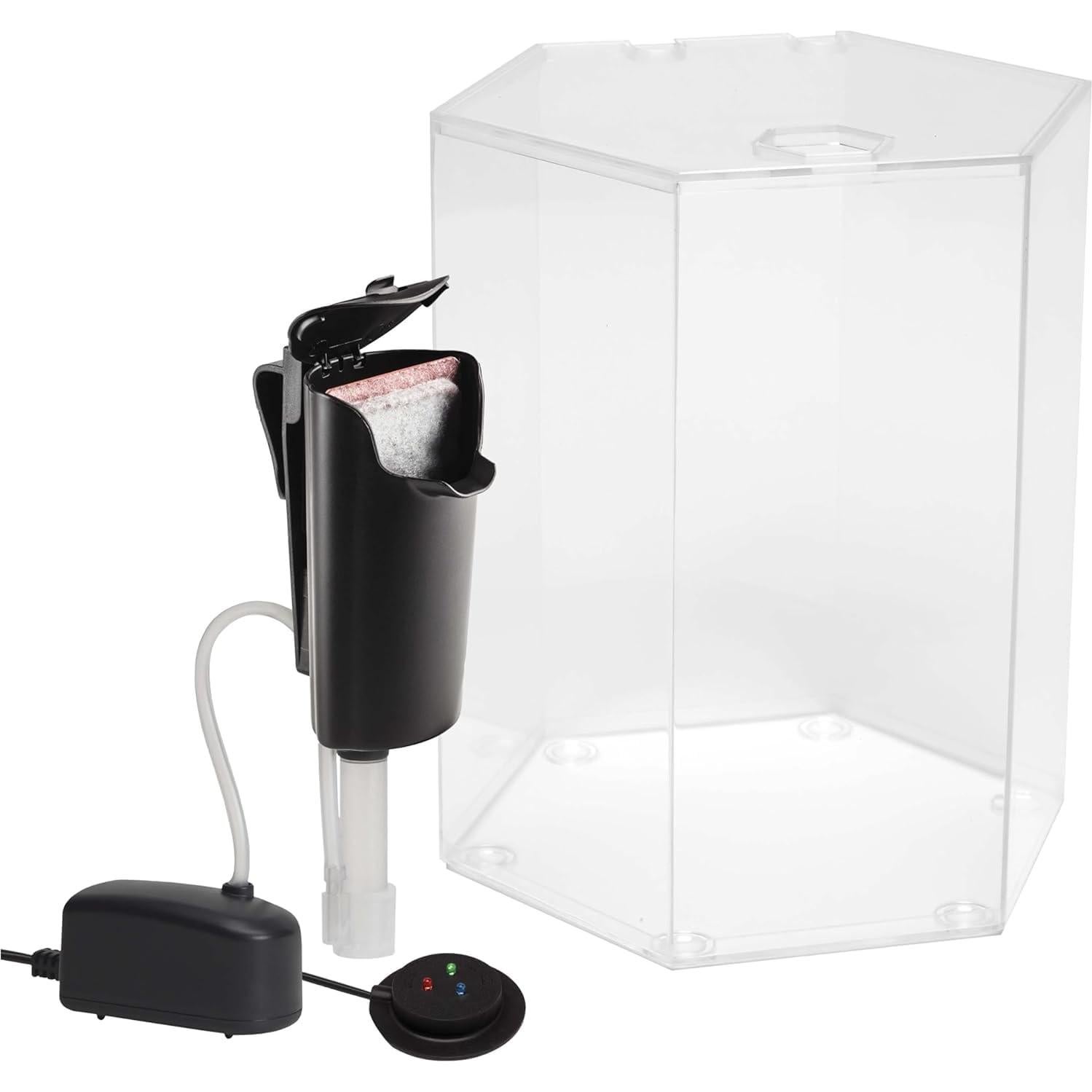 Kit Acuario LED Burbujeante Tetra 1 Galón Hexagonal