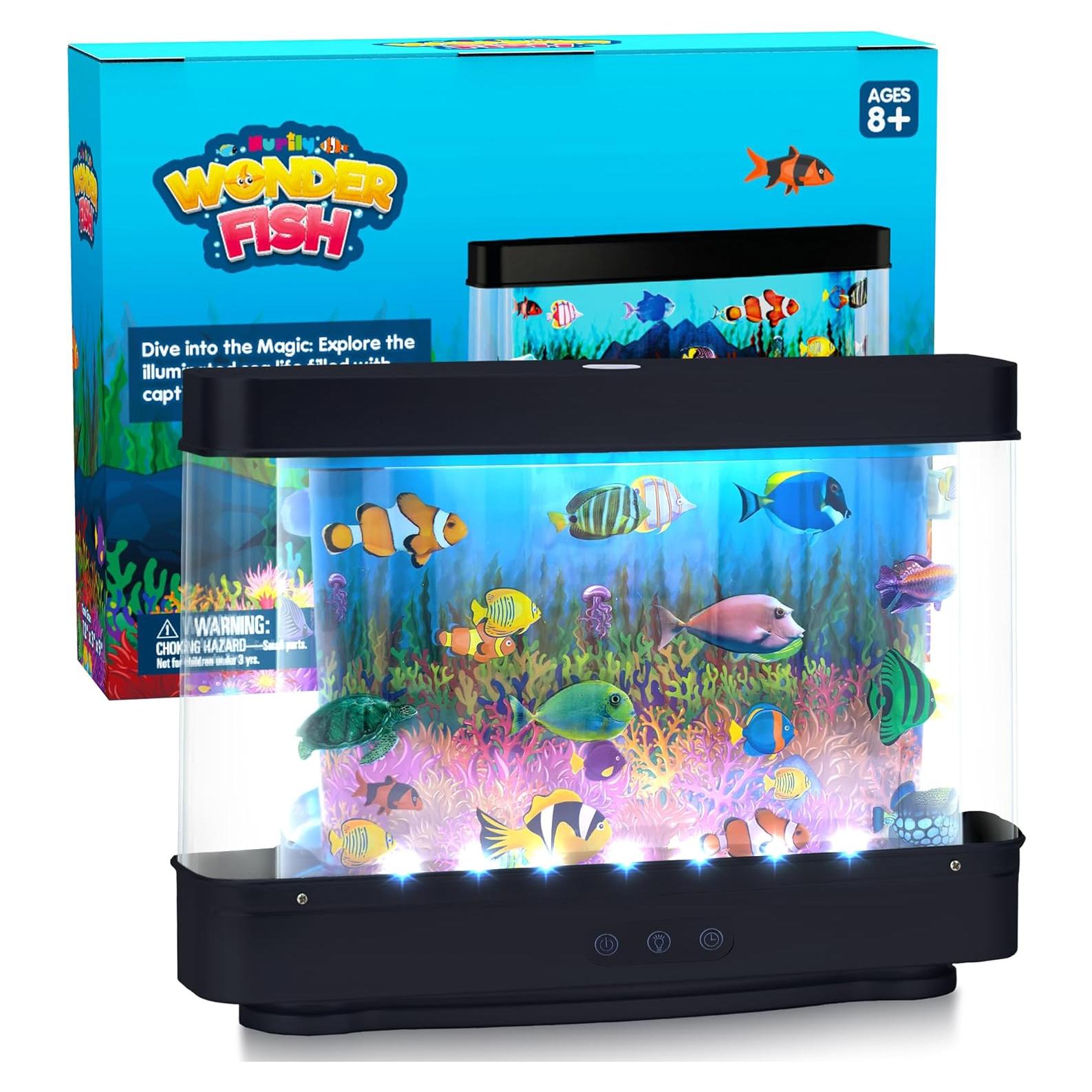 Acuario Virtual de Peces Artificiales Nurily con Temporizador 2H/6H
