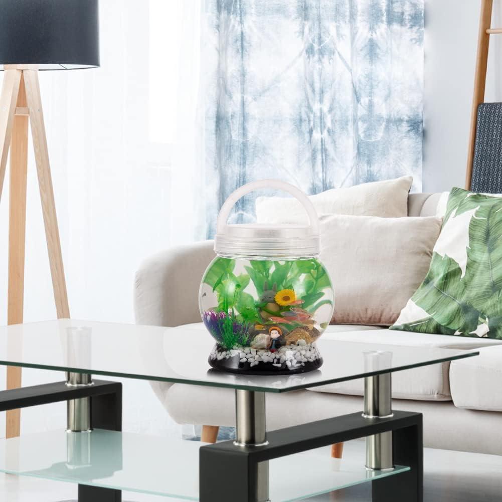 Acuario LED 20 Colores LA KEN DU 1.89L Decoraciones Betta