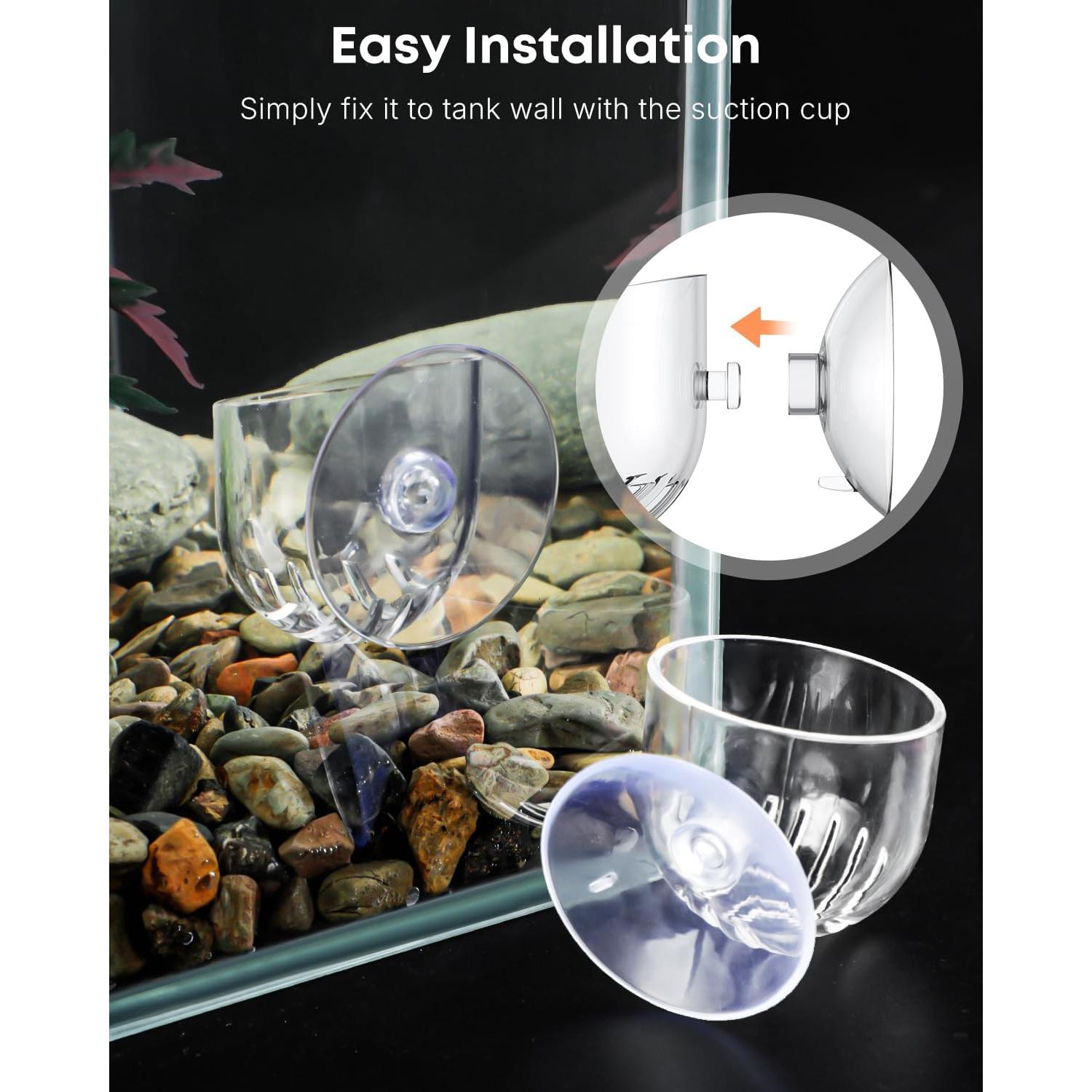 Soporte de Planta para Acuario Pawfly - 4 Pcs, Transparente