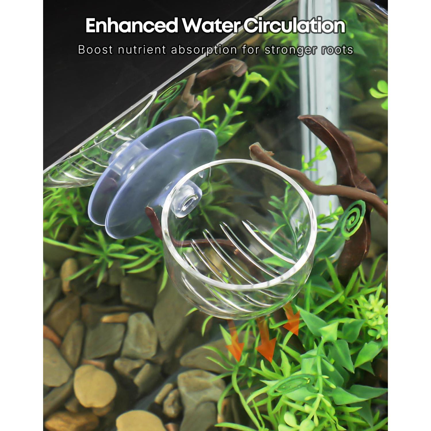 Soporte de Planta para Acuario Pawfly - 4 Pcs, Transparente