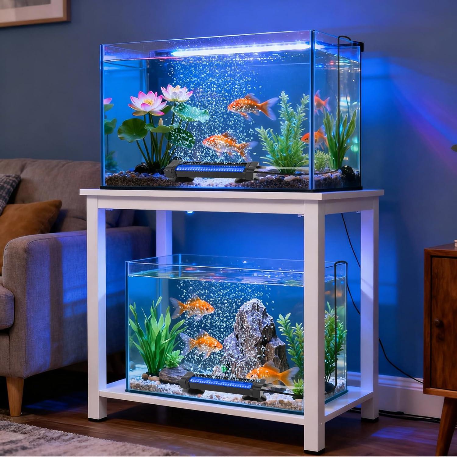 Luz de Burbujeador Acuario SZMiNiLED 2-en-1 RGB Control Remoto
