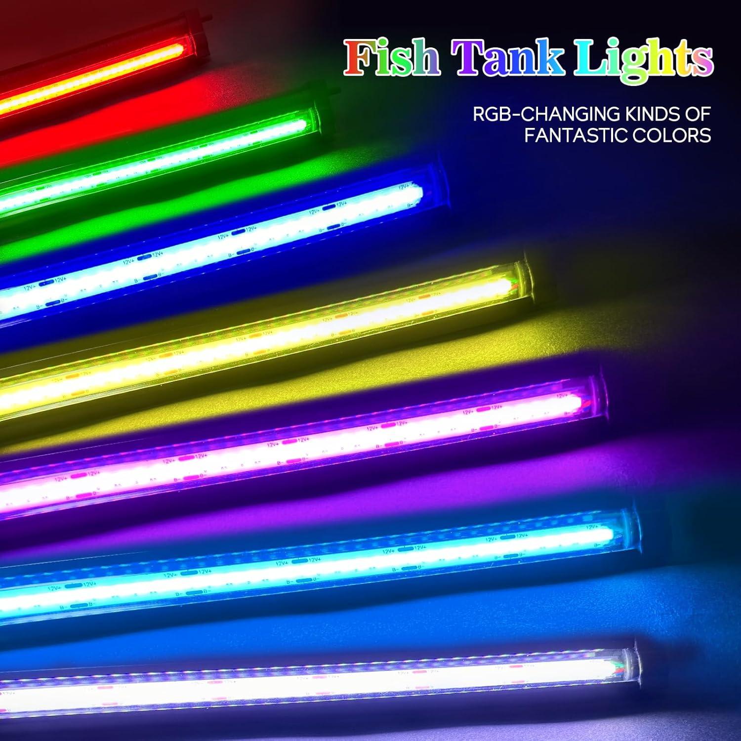 Luz de Burbujeador Acuario SZMiNiLED 2-en-1 RGB Control Remoto