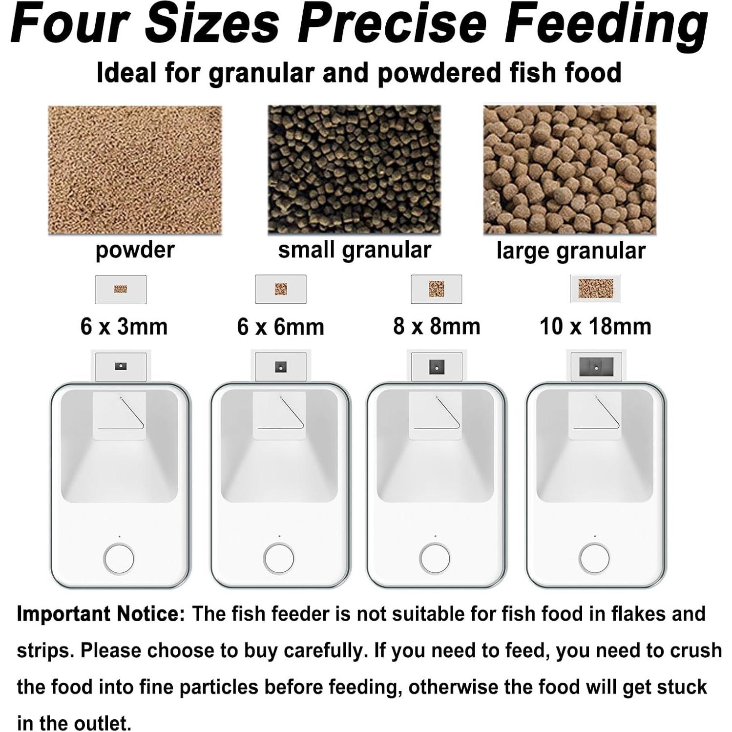 Comedero Automático WiFi VSON para Peces 450ml USB