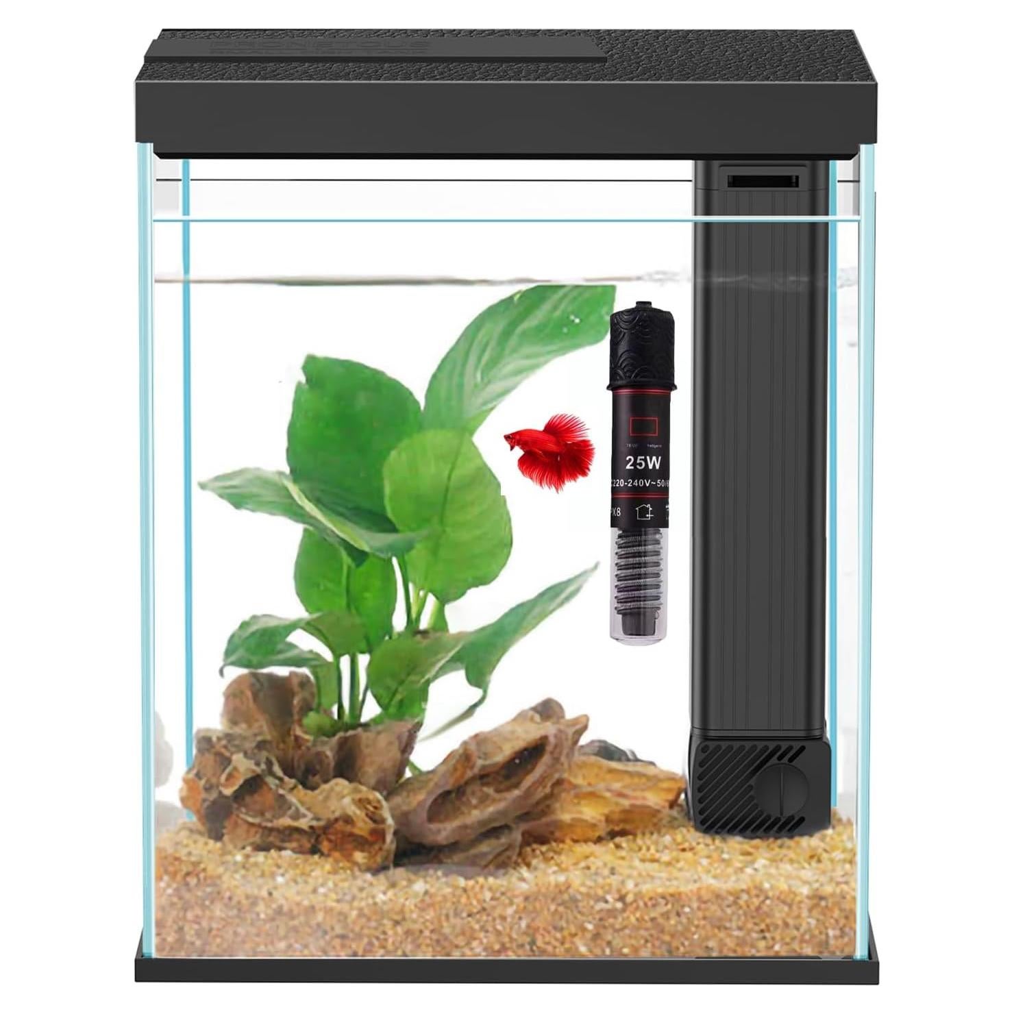 Kit Acuario Betta Pronetcus 7.57L con Calentador y Filtro