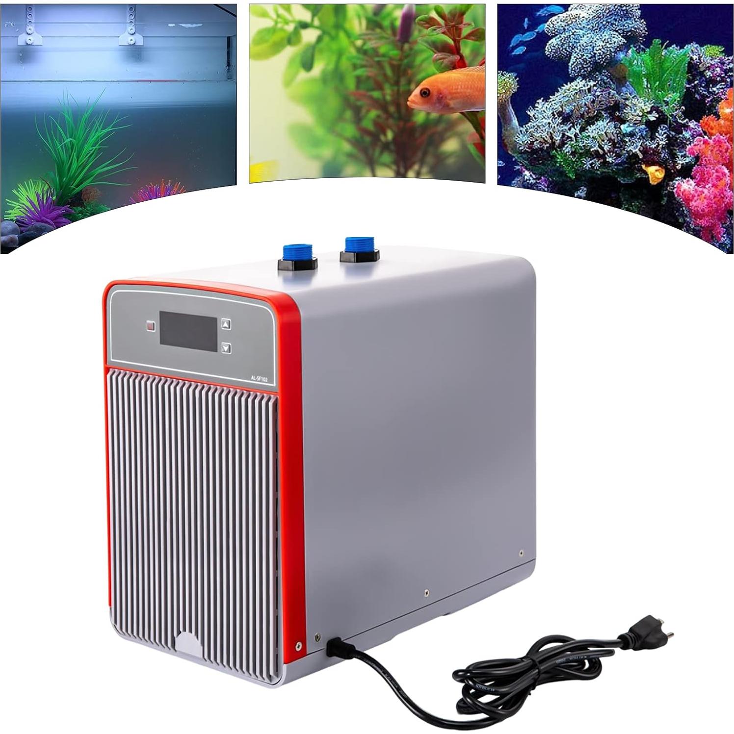 Enfriador de Agua para Acuario QUEWATSA 42 Galones 1/10 HP