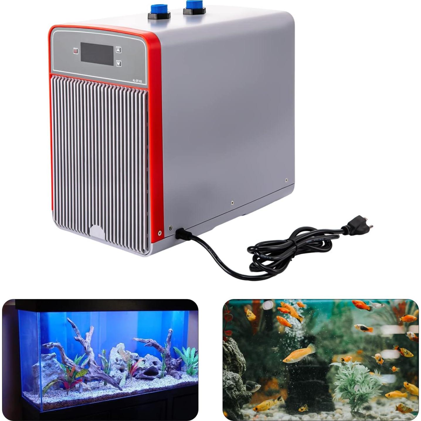 Enfriador de Agua para Acuario QUEWATSA 42 Galones 1/10 HP