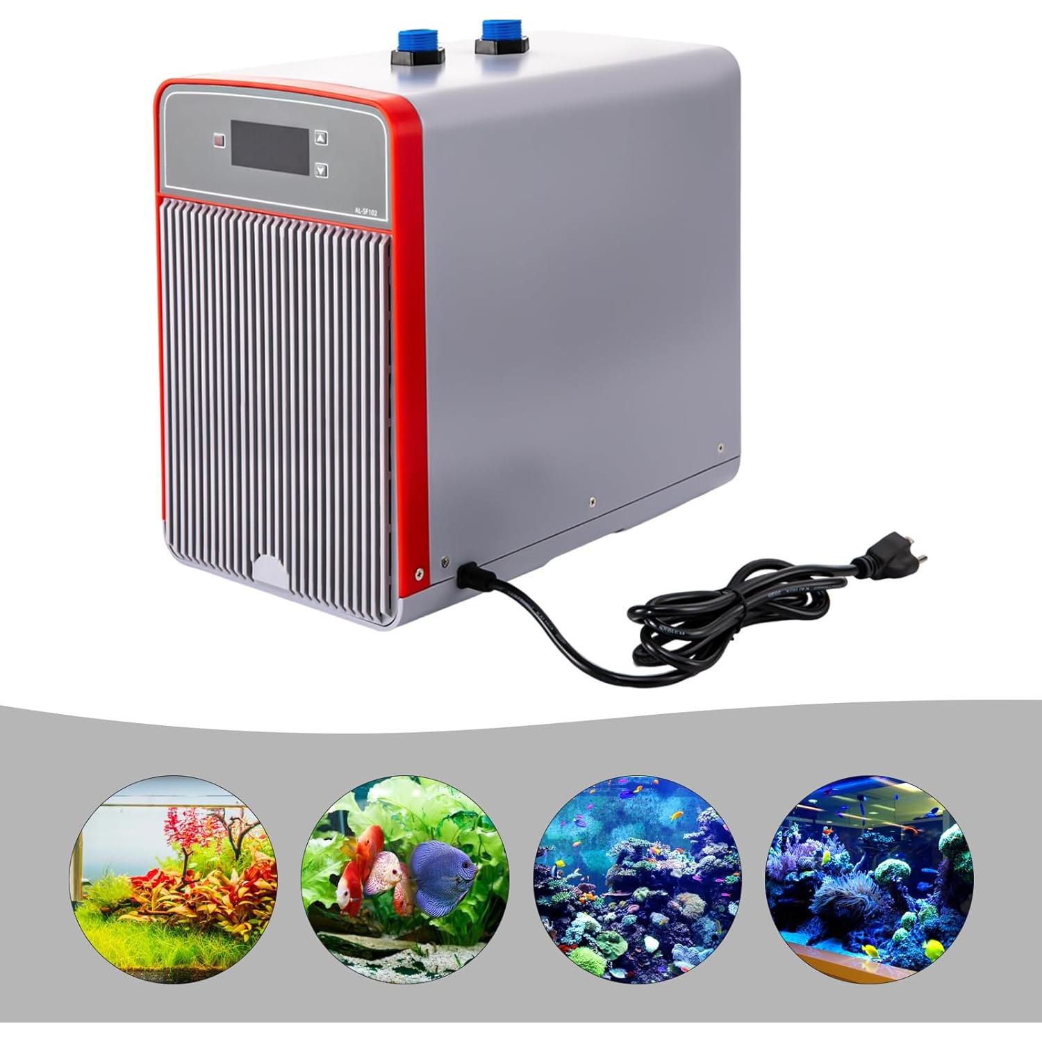 Enfriador de Agua para Acuario QUEWATSA 42 Galones 1/10 HP