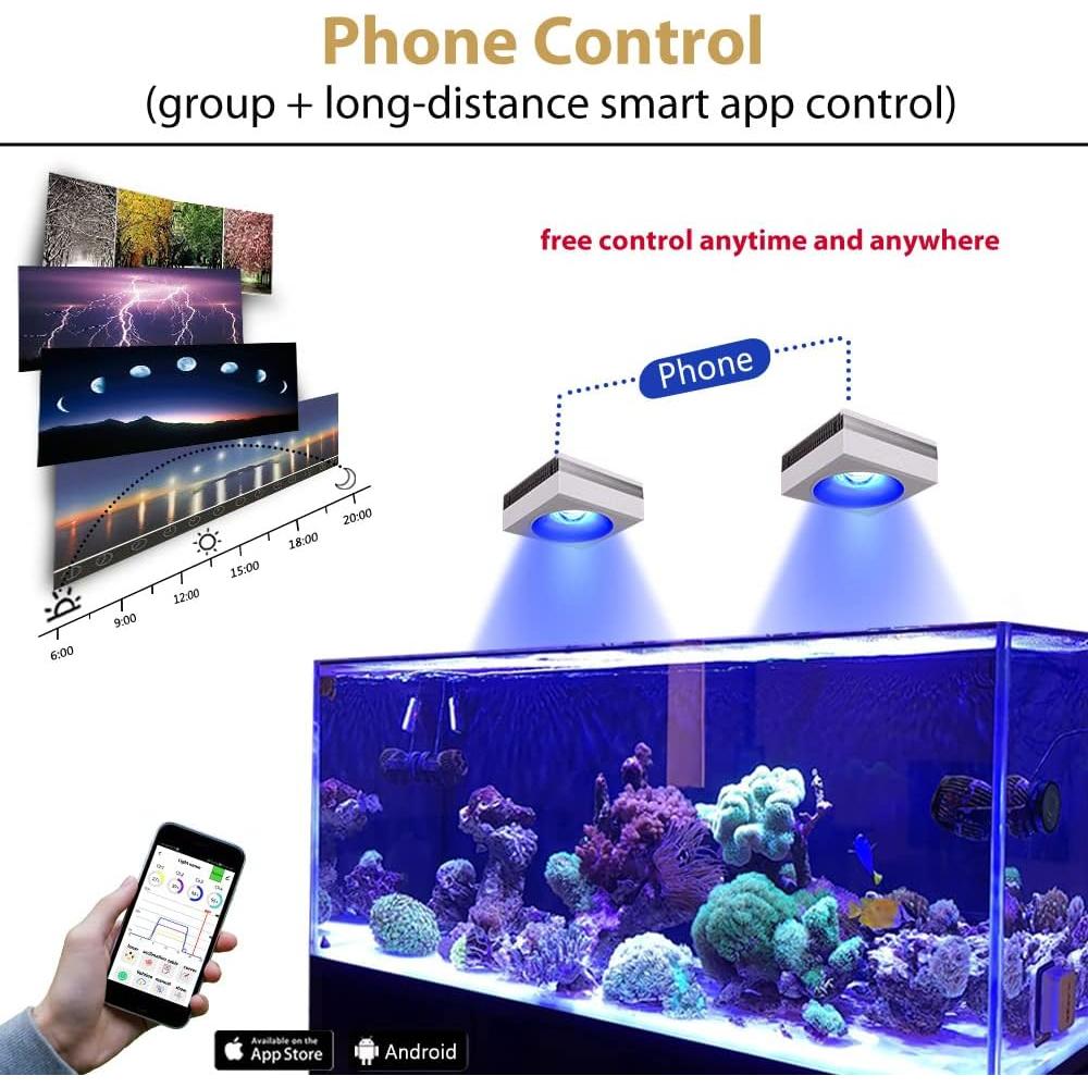 Luz LED Acuario PopBloom RL90 100W Control APP Inteligente