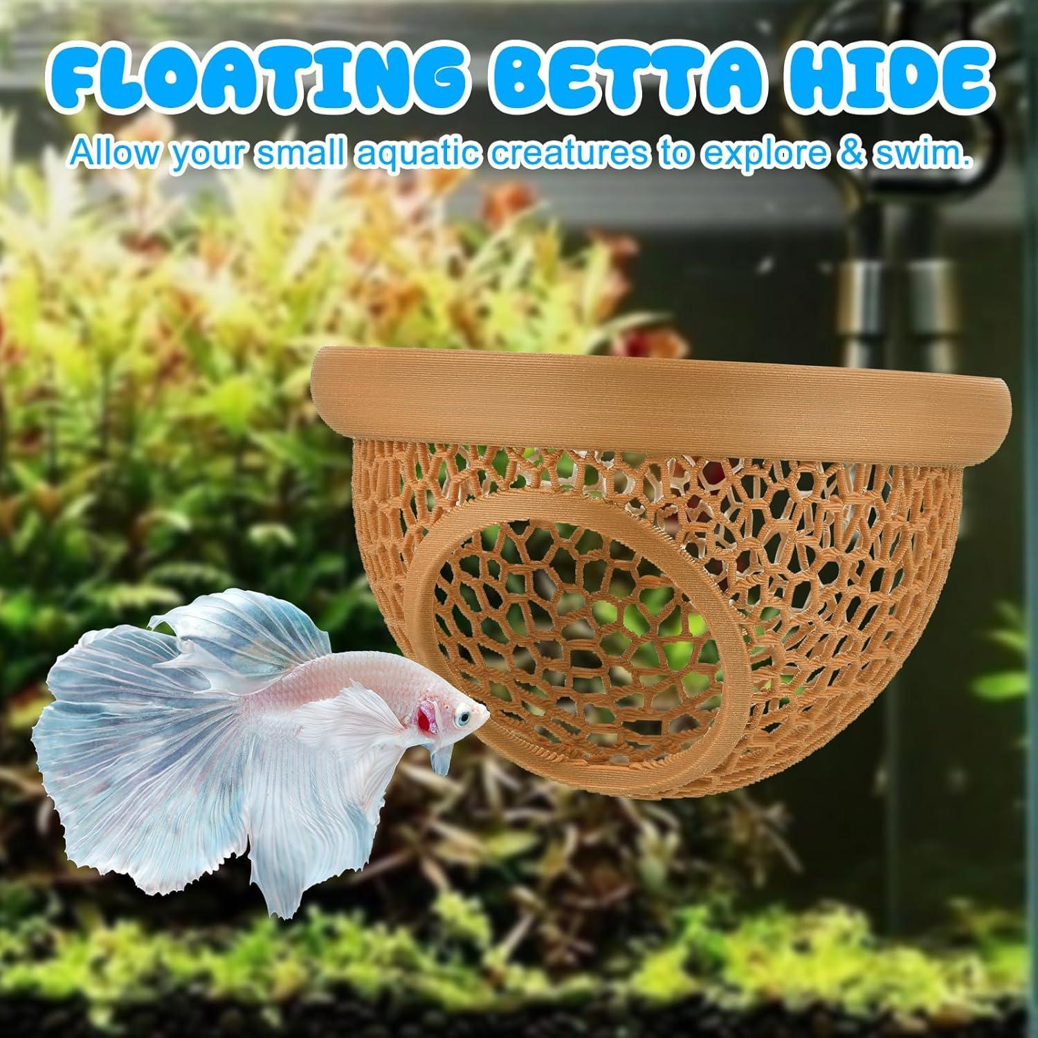 Escondite Flotante para Betta Sicutoz - Cueva y Hamaca 6.8cm