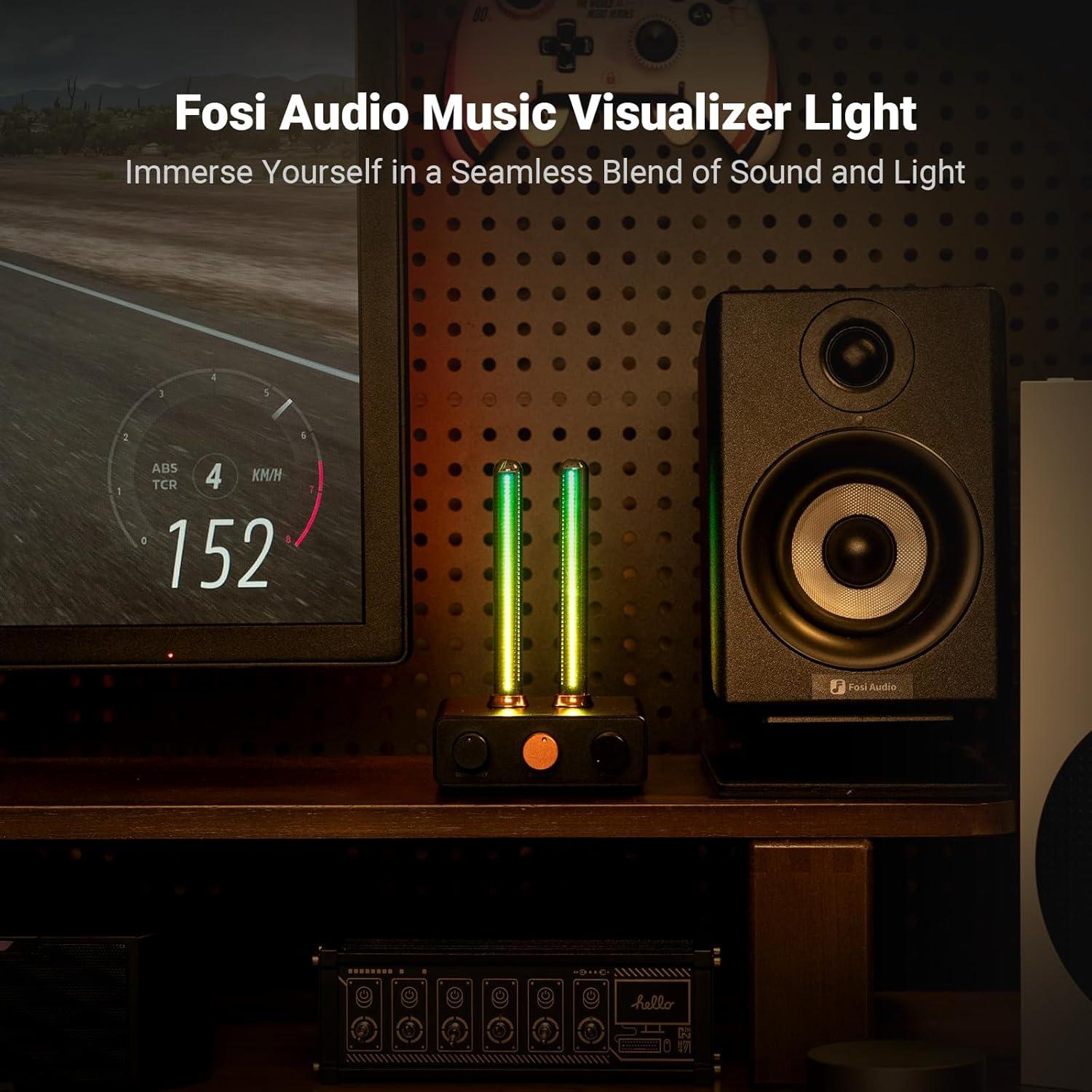 Amplificador Estéreo Bluetooth Fosi Audio BT20A 100W con Luz RGB