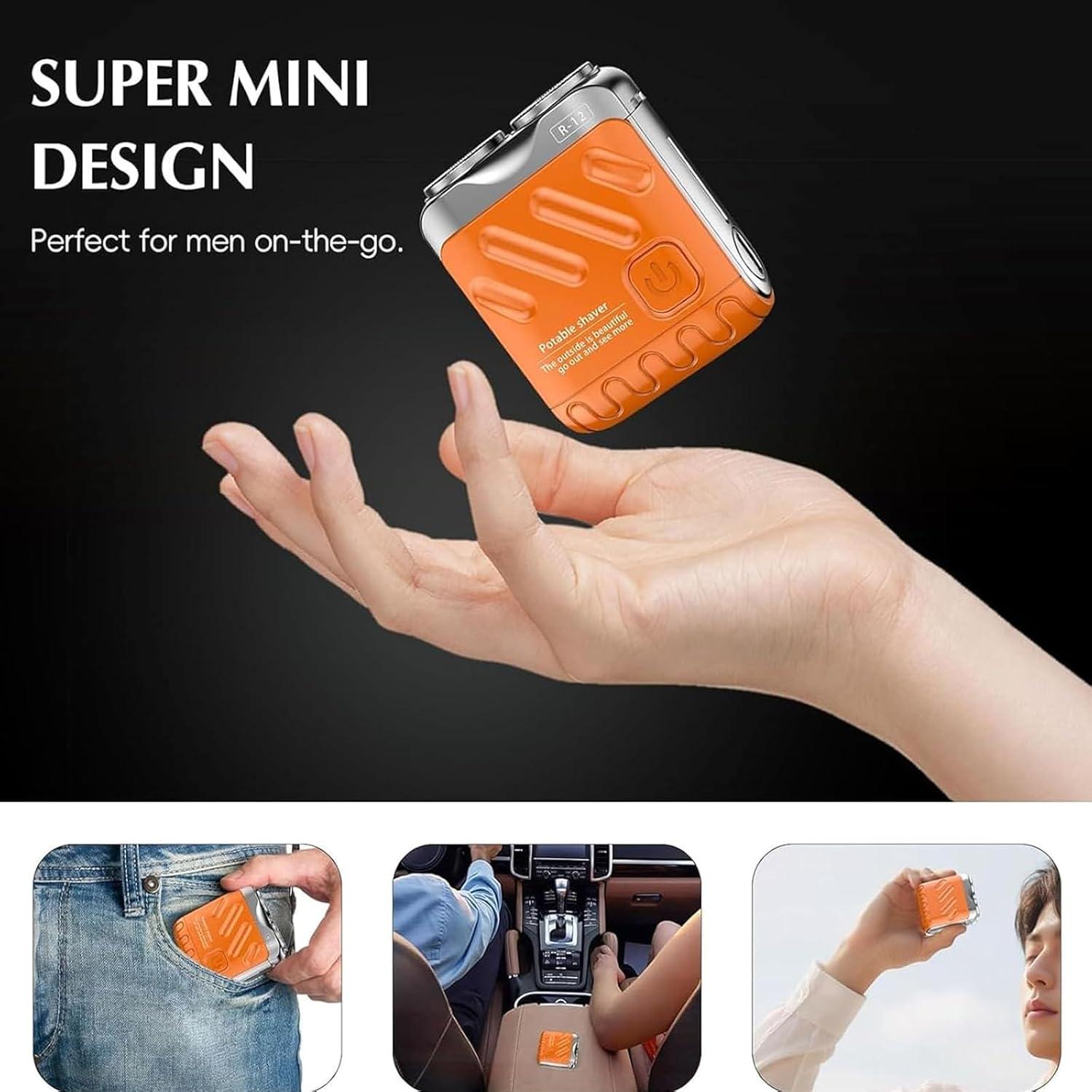 Afeitadora Eléctrica Mini Portátil EISNZLAN R-12 USB Blanca