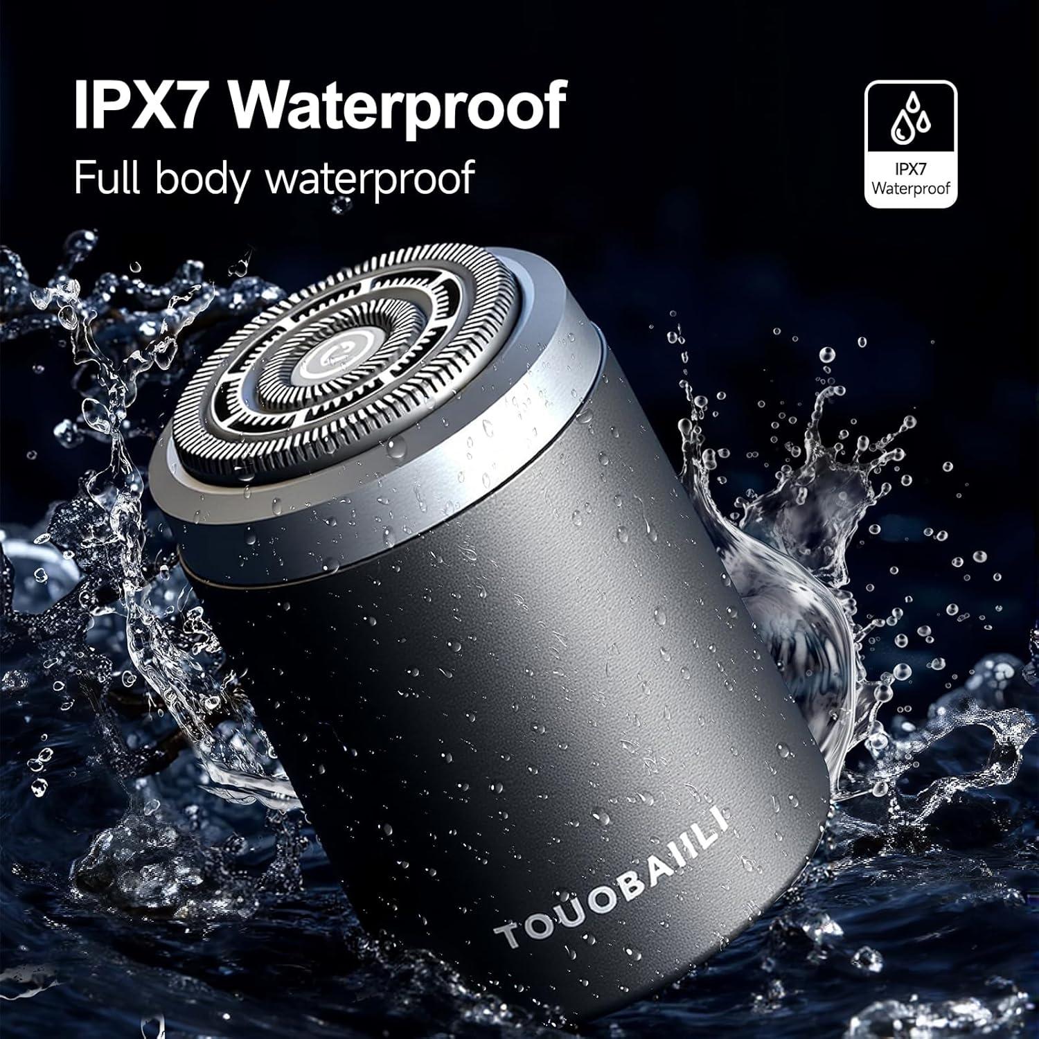 Afeitadora eléctrica Touobaiili Mini T01 a prueba de agua IPX7