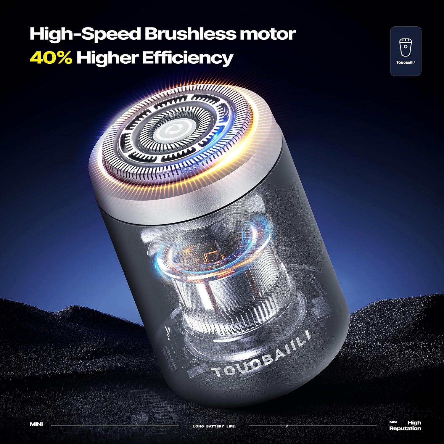 Afeitadora eléctrica Touobaiili Mini T01 a prueba de agua IPX7