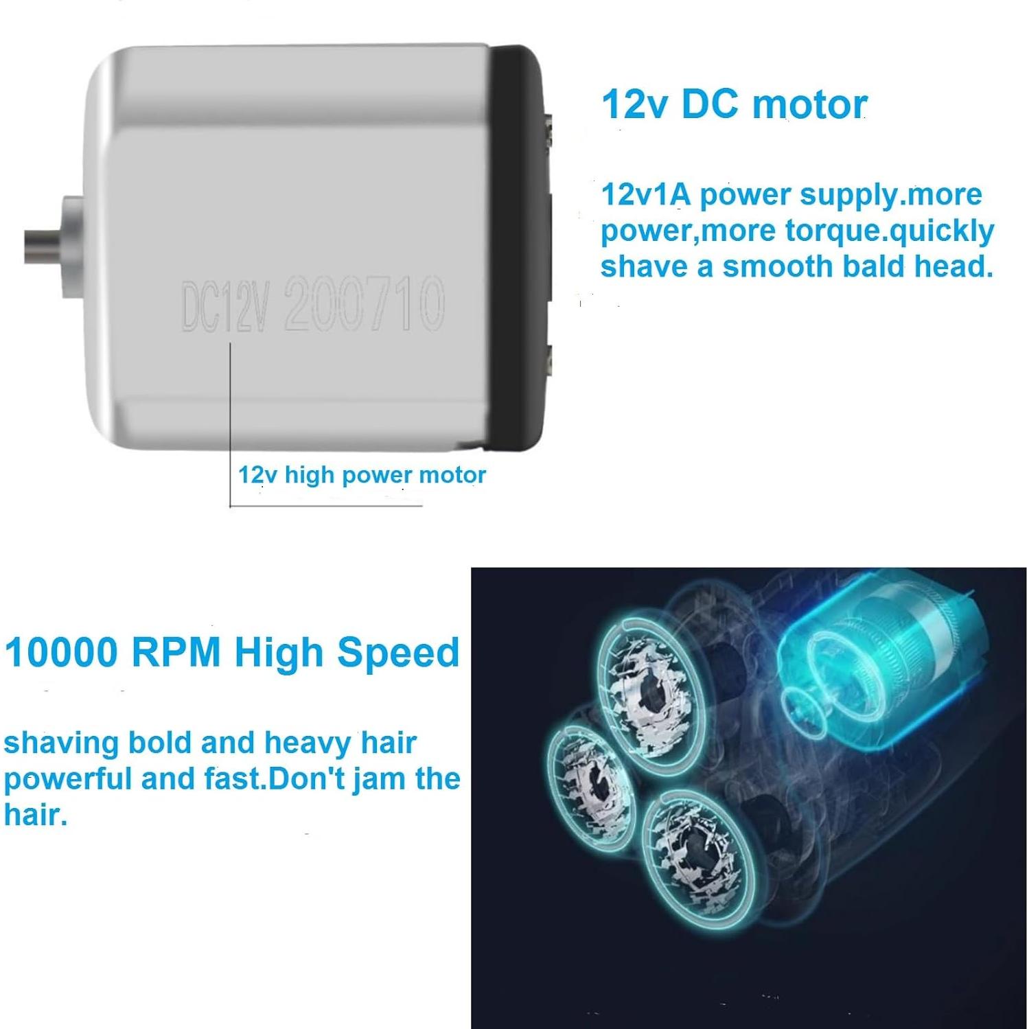 Afeitadora Eléctrica con Cable VSTSERIES VST-014 12W 3D Flotante