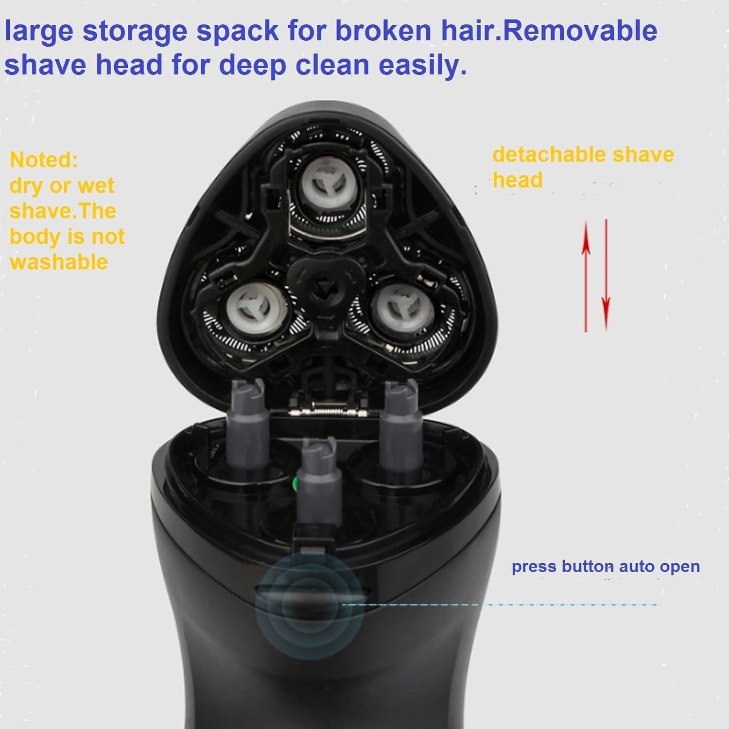 Afeitadora Eléctrica con Cable VSTSERIES VST-014 12W 3D Flotante