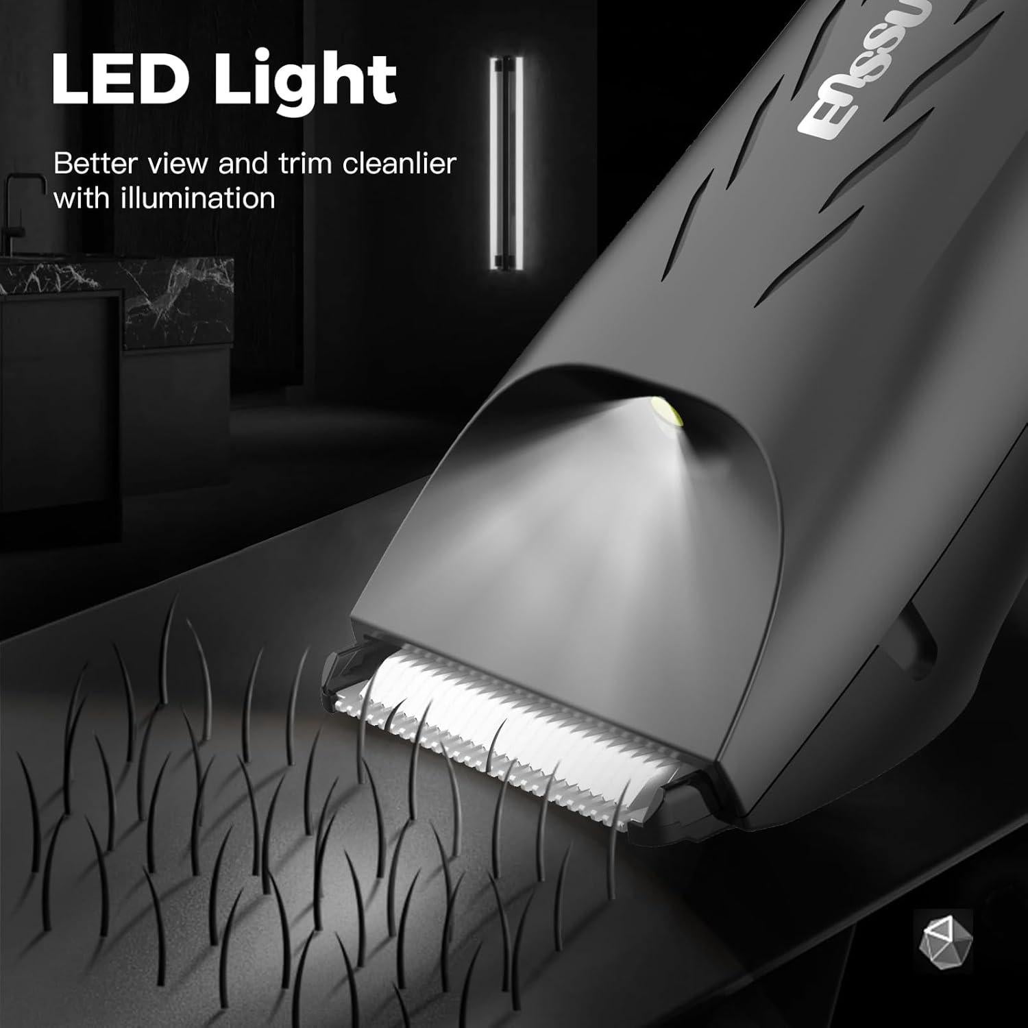 Recortadora de Vello Corporal 2 en 1 ENSSU con Luz LED