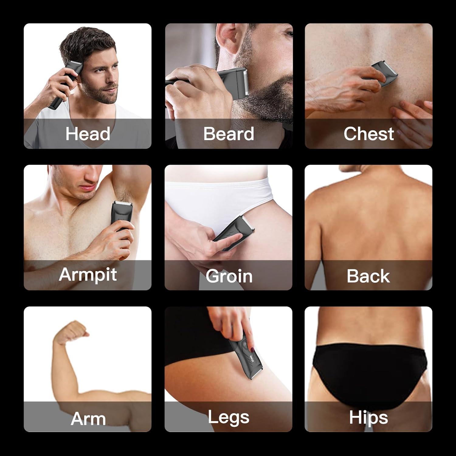 Recortadora de Vello Corporal 2 en 1 ENSSU con Luz LED