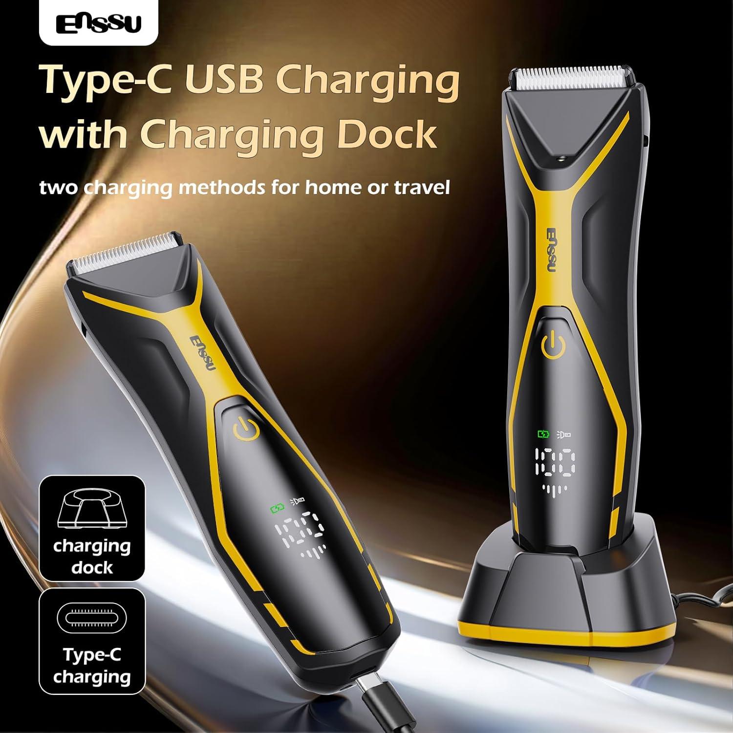 Recortadora de Vello Corporal ENSSU ES112BY IPX7 Cerámica