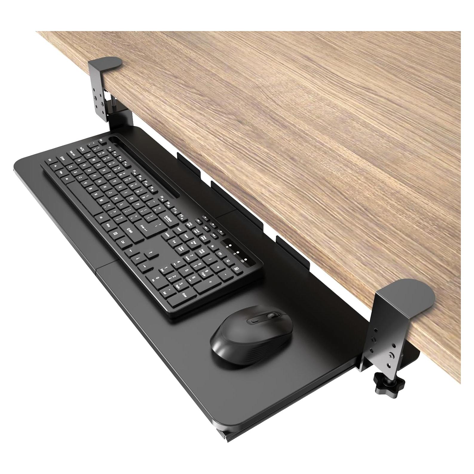 Bandeja de Teclado Ergonómica XTRIKE ME KBTR-001-BK Ajustable