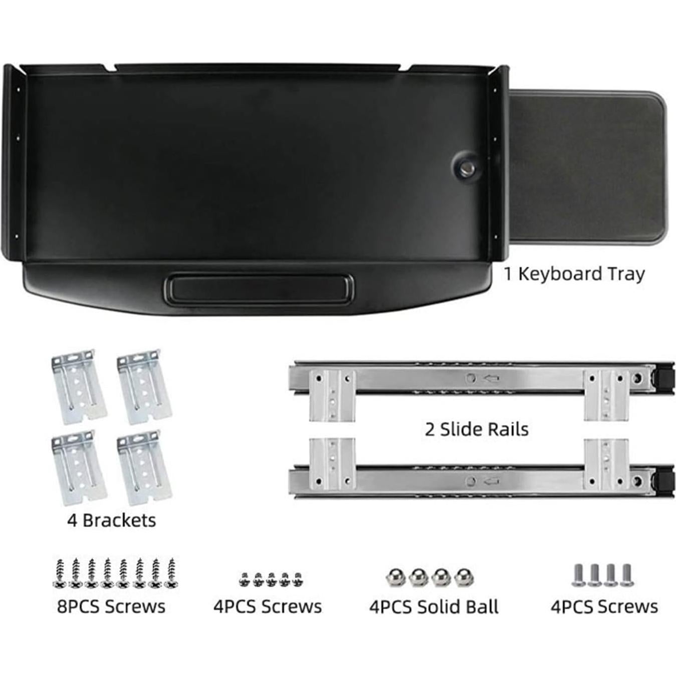 Bandeja de Teclado de Acero Ciao Stilista 71.12x27.94cm