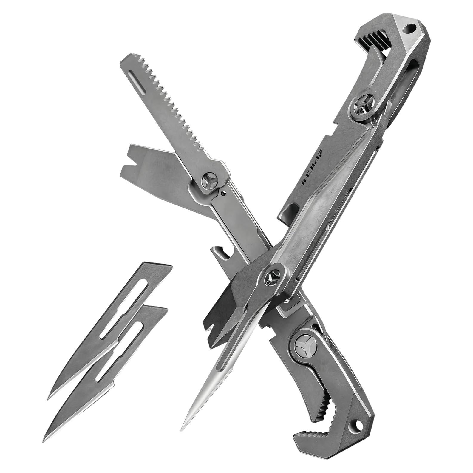 Multiherramienta EDC PICHI X2S Titanio 6-en-1 44g