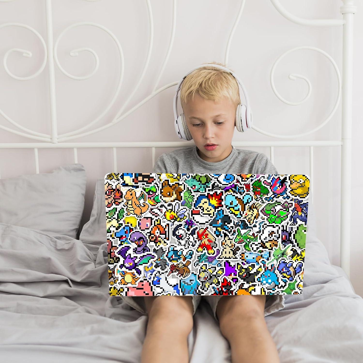 Pegatinas Retro de Videojuegos Pounchi - 100 Pcs PVC Pixel