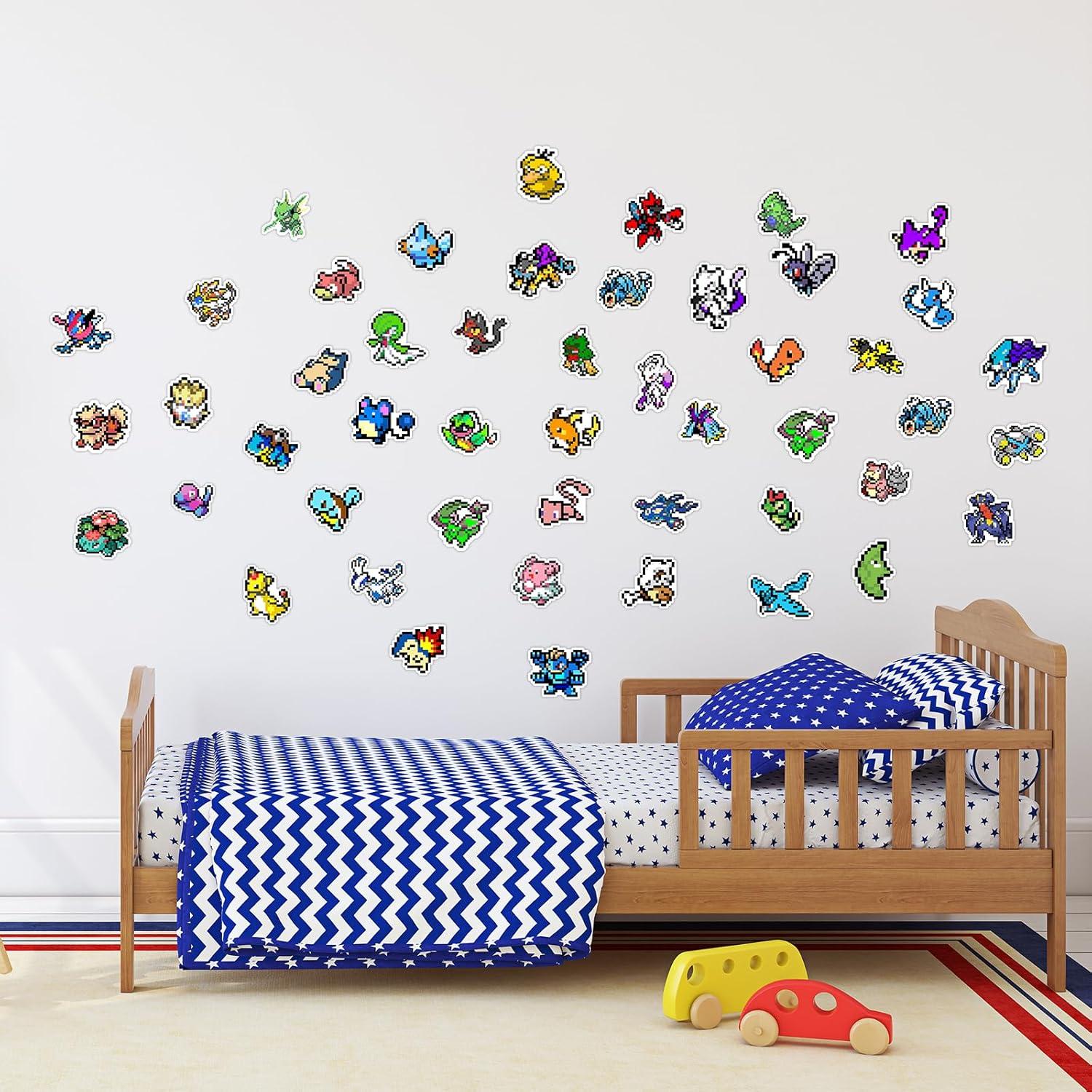 Pegatinas Retro de Videojuegos Pounchi - 100 Pcs PVC Pixel