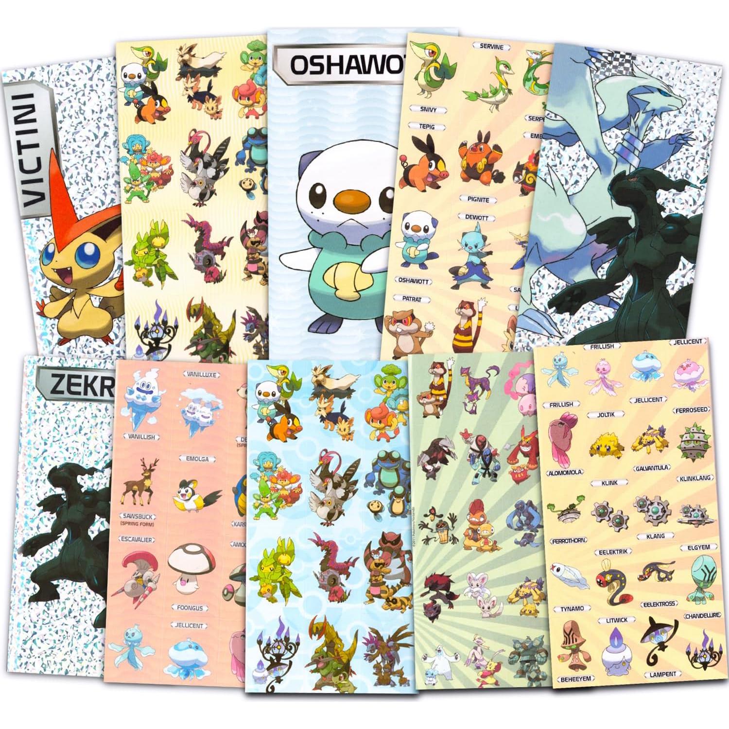 Conjunto de Stickers Pokemon a Granel - 3 Libros para Niños