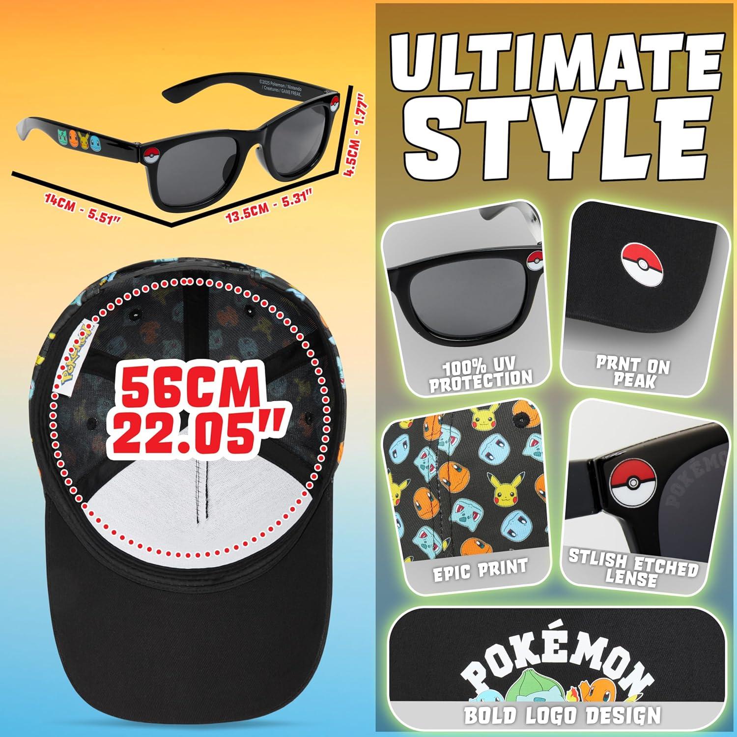 Gorra de béisbol Get Trend para niños 4-12 años + gafas UV