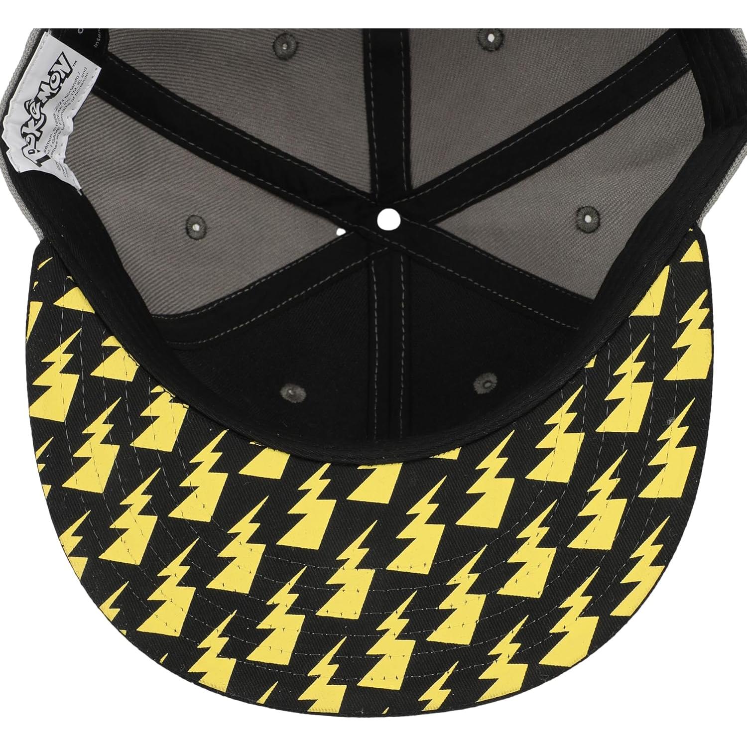 Gorra Snapback Bioworld Pokemon Pikachu Ajustable 58cm