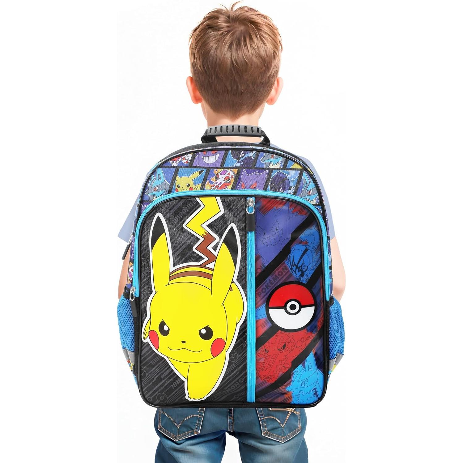 Mochila Pokemon Pikachu 40.6x30.5x12.7 cm para Niños