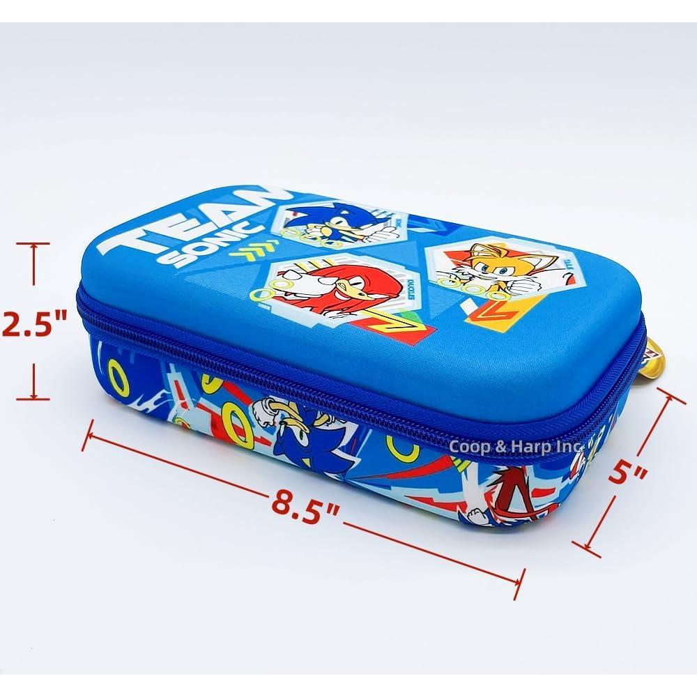 Estuche de Lápices Sonic UPD Azul Resistente 21.6x12.7cm