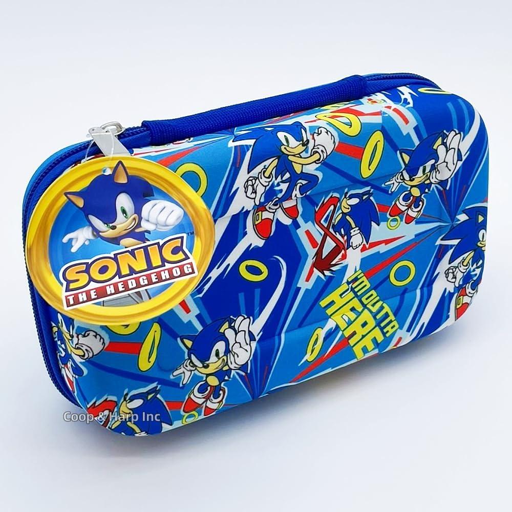 Estuche de Lápices Sonic UPD Azul Resistente 21.6x12.7cm