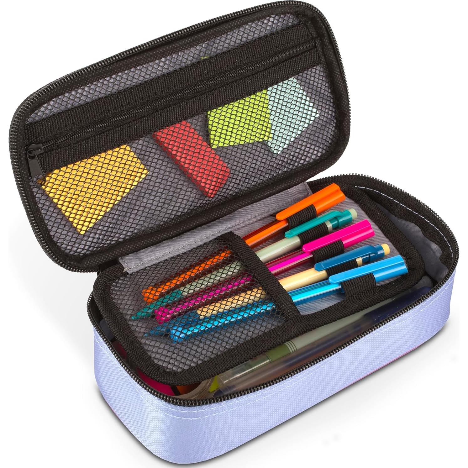 Estuche de Lápices Five Star Lila/Baya, Organizador Escolar 21.6x11.4cm