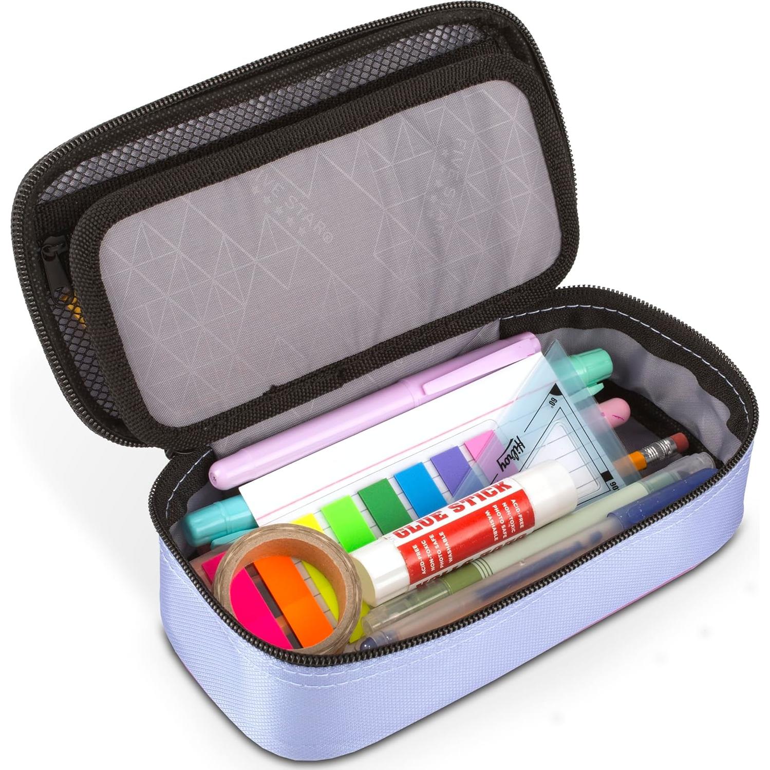 Estuche de Lápices Five Star Lila/Baya, Organizador Escolar 21.6x11.4cm