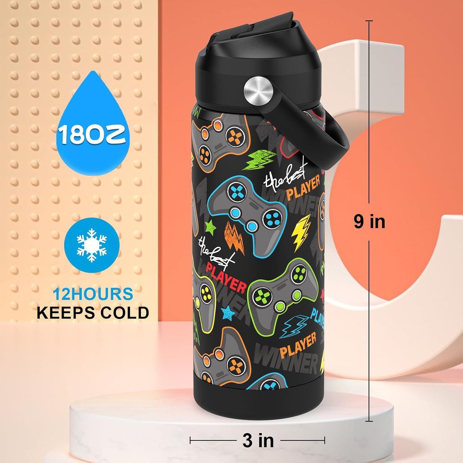 Botella de Agua Infantil Ntswasd 550ml Acero Inoxidable Aislada