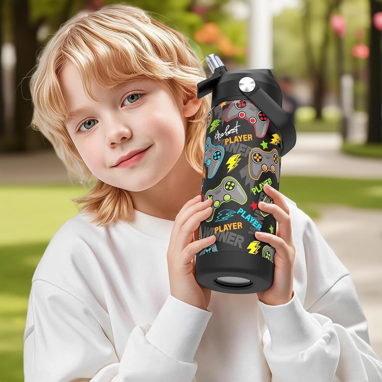 Botella de Agua Infantil Ntswasd 550ml Acero Inoxidable Aislada