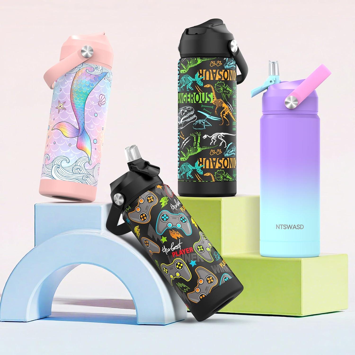 Botella de Agua Infantil Ntswasd 550ml Acero Inoxidable Aislada