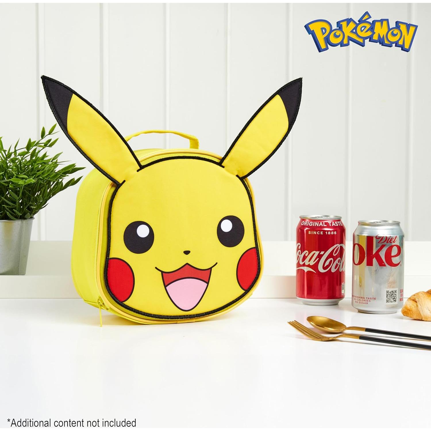 Bolsa de Almuerzo Aislada Pokémon Pikachu Amarillo 3.8L